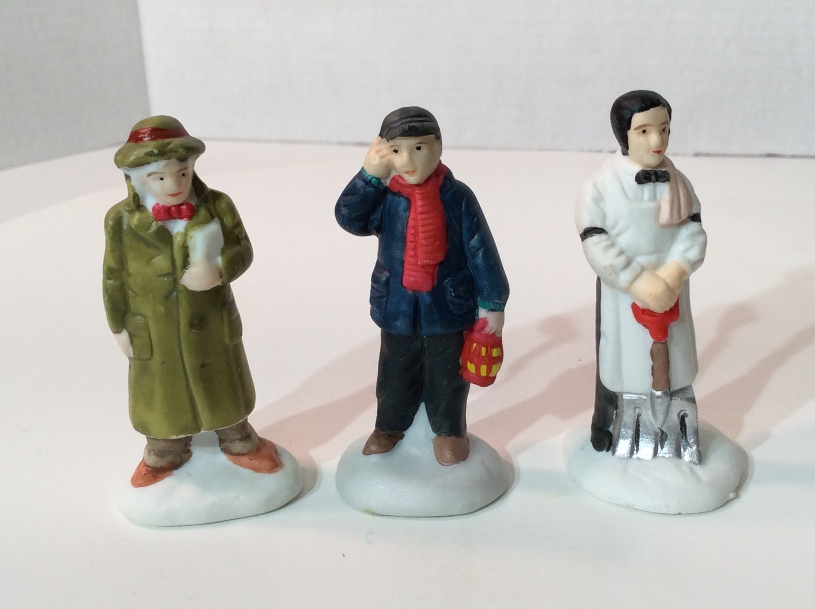 A Wonderful Holiday Christmas Village, Three Men Figurines, no packaging
