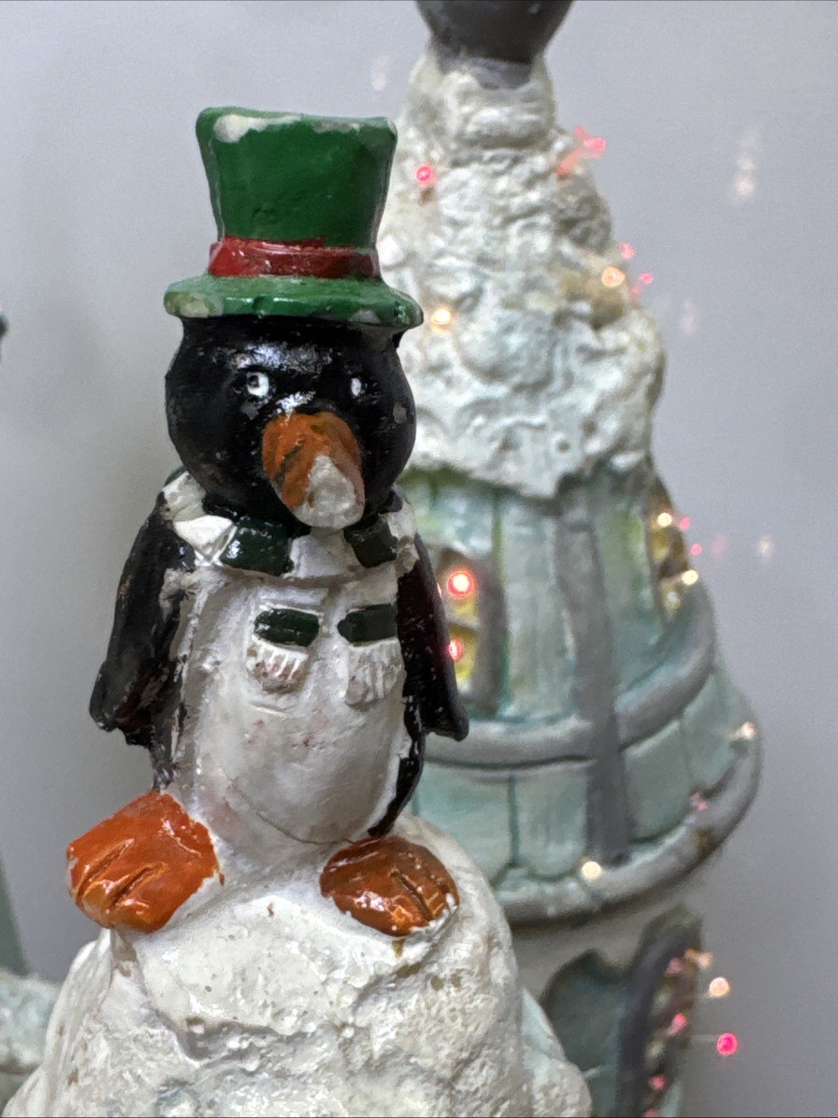 Puleo 16″ Winter Ice Castle Fiber Optic Color Changing Christmas Village READ