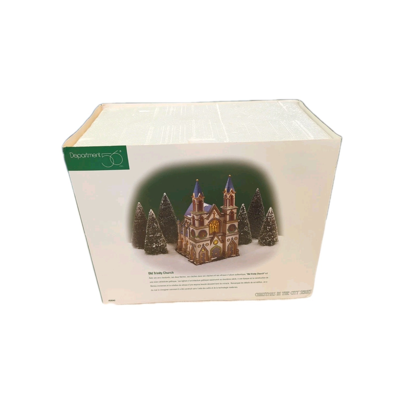 Department 56 Old Trinity Church #58940 Christmas In The City 1998