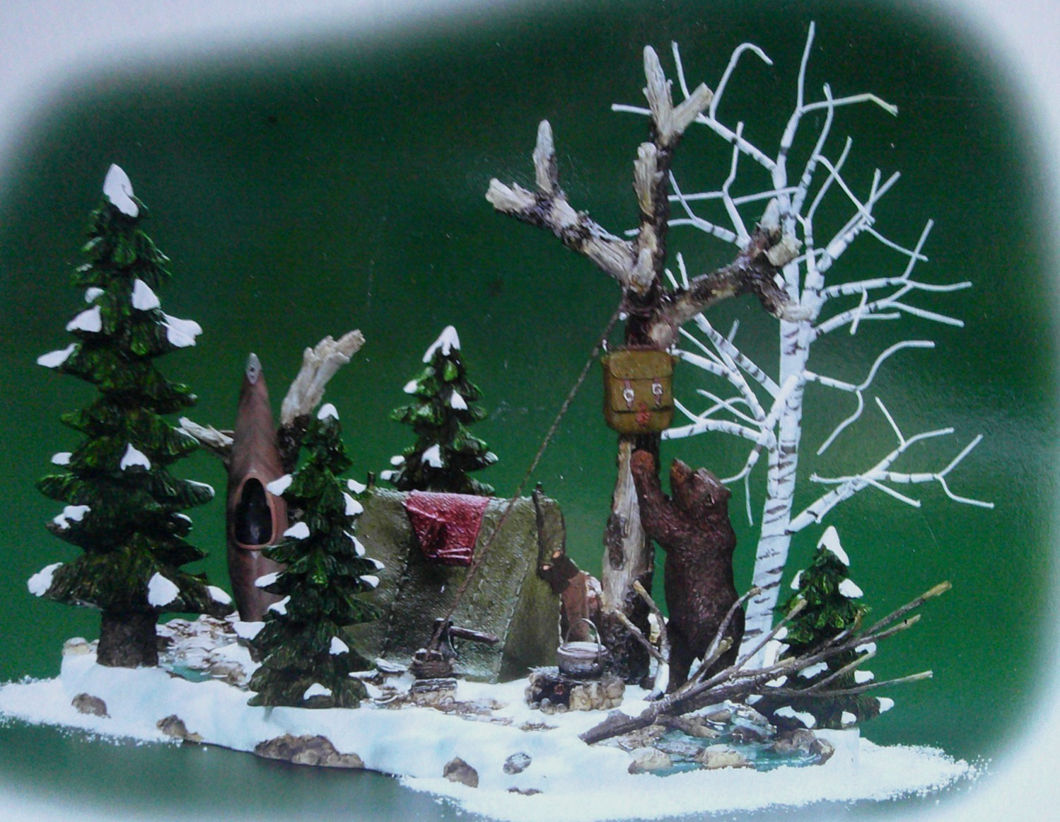 DEPT 56 “Village Accessories” – MILL CREEK CAMPSITE – #56.52894 -BRAND NEW- Bear