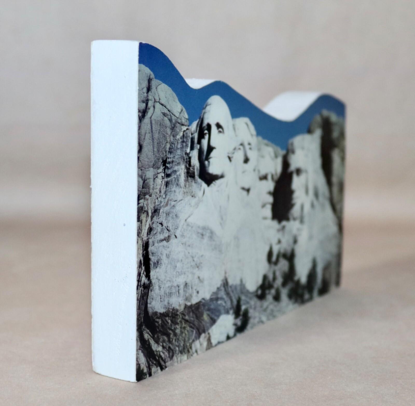 Mount Rushmore ~ Rapid City SD 8/11/96 Photo On Wood Shelf Sitter