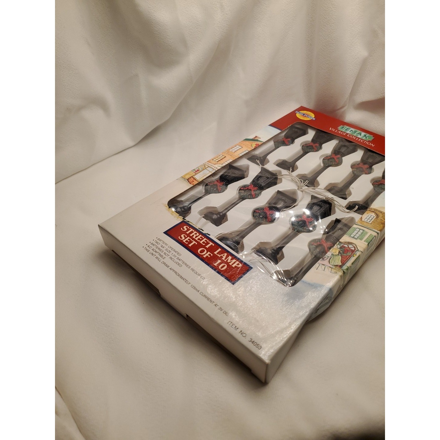 Vntg. 1993 Lemax Village Collection- Street Lamps (Set Of 10) NIB (Item#34053)