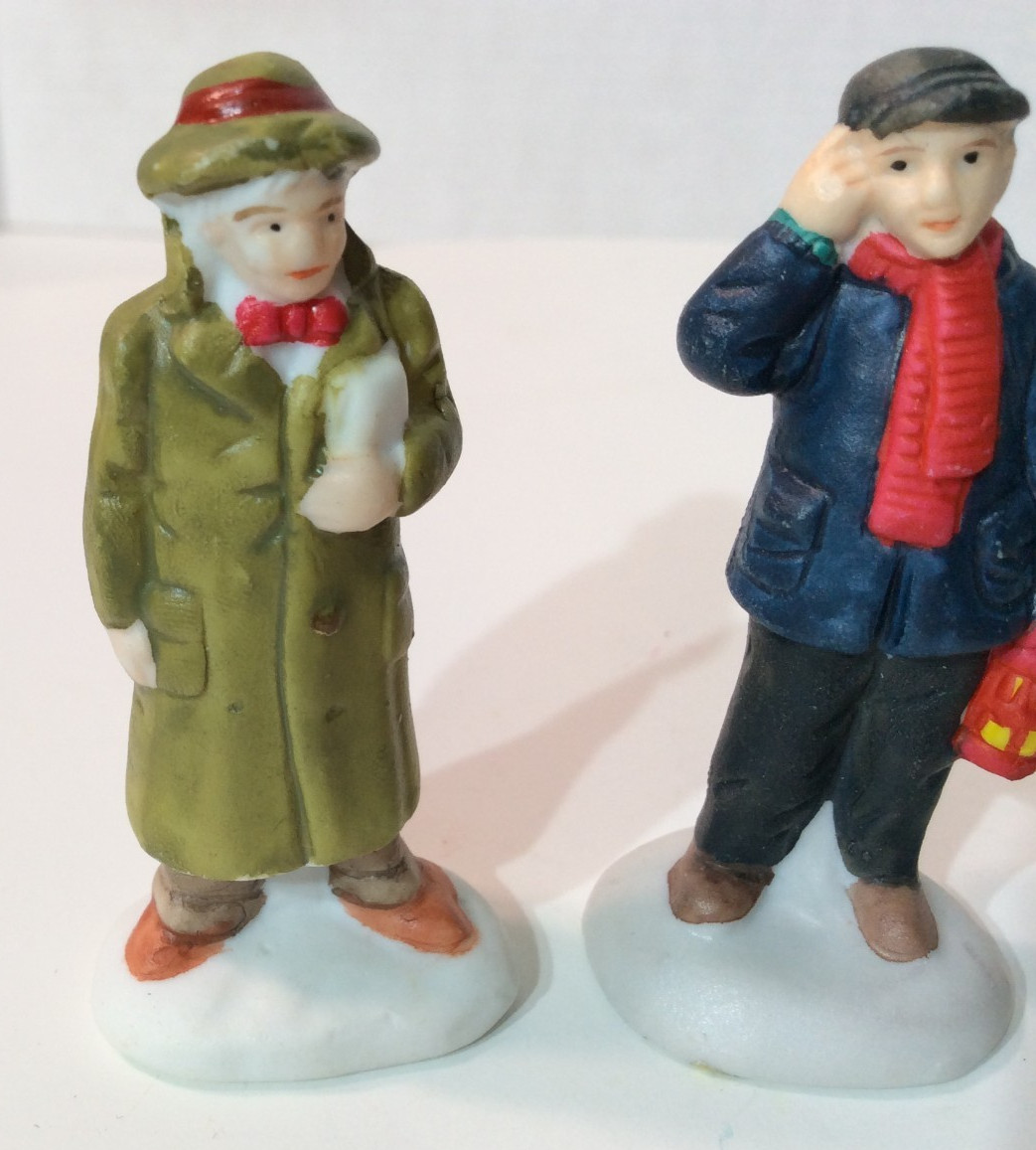 A Wonderful Holiday Christmas Village, Three Men Figurines, no packaging