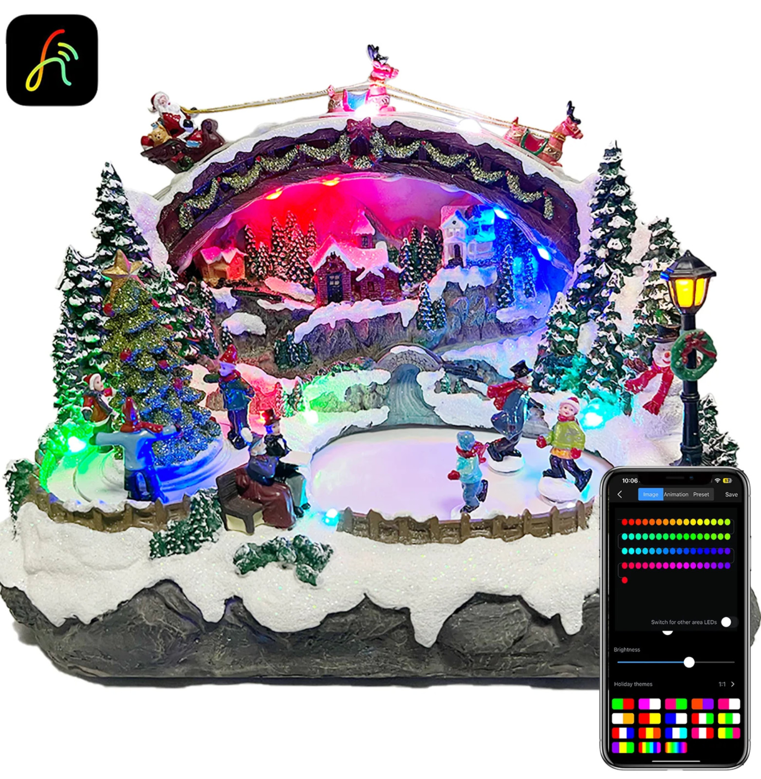 Christmas Display Village carnival Animated Pre-lit Musical Christmas playground
