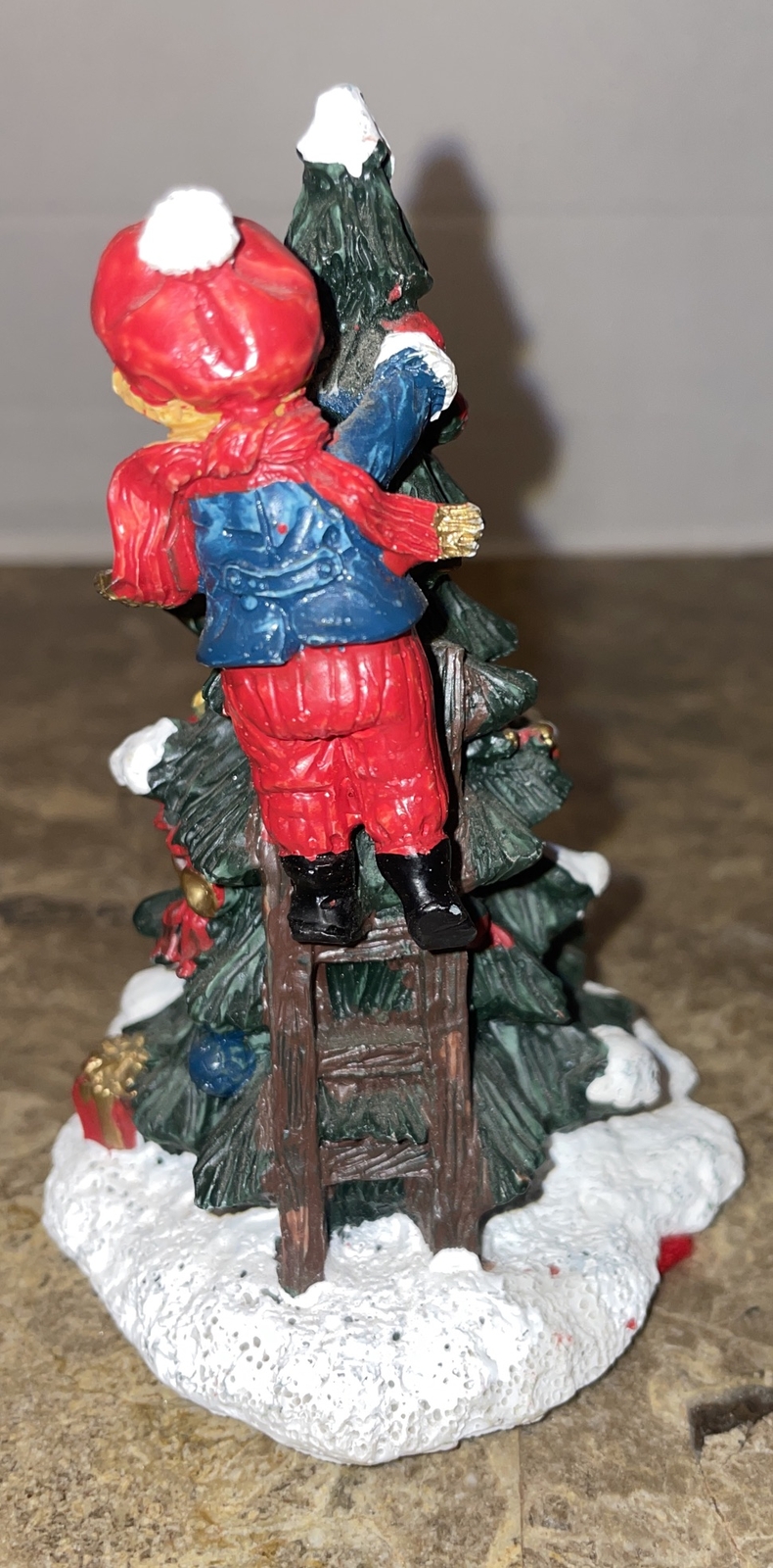 Lot Of 6 Vintage 1990_1999Mervyns Christmas Village Square Figurines.