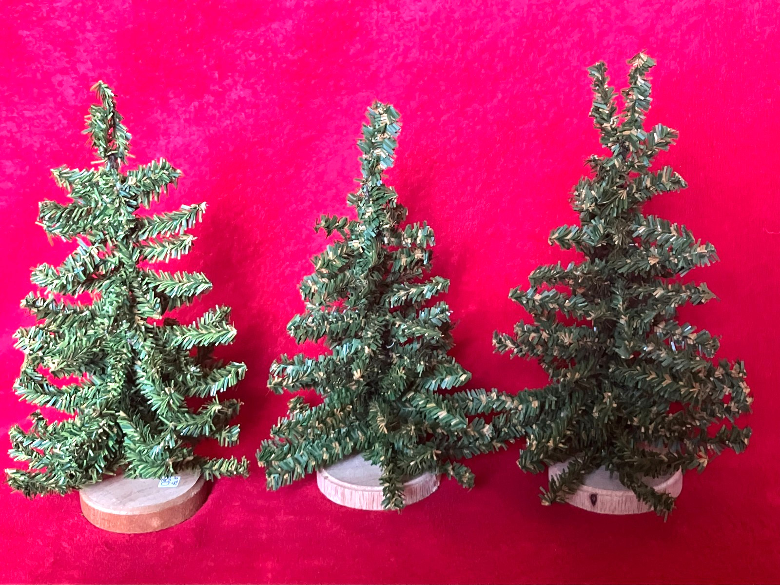 Lot 8 DEPT 56 SPRUCE TREE with WOOD BASE 6″ 7″ 10″ ~ ADJUSTABLE – NEW CHRISTMAS