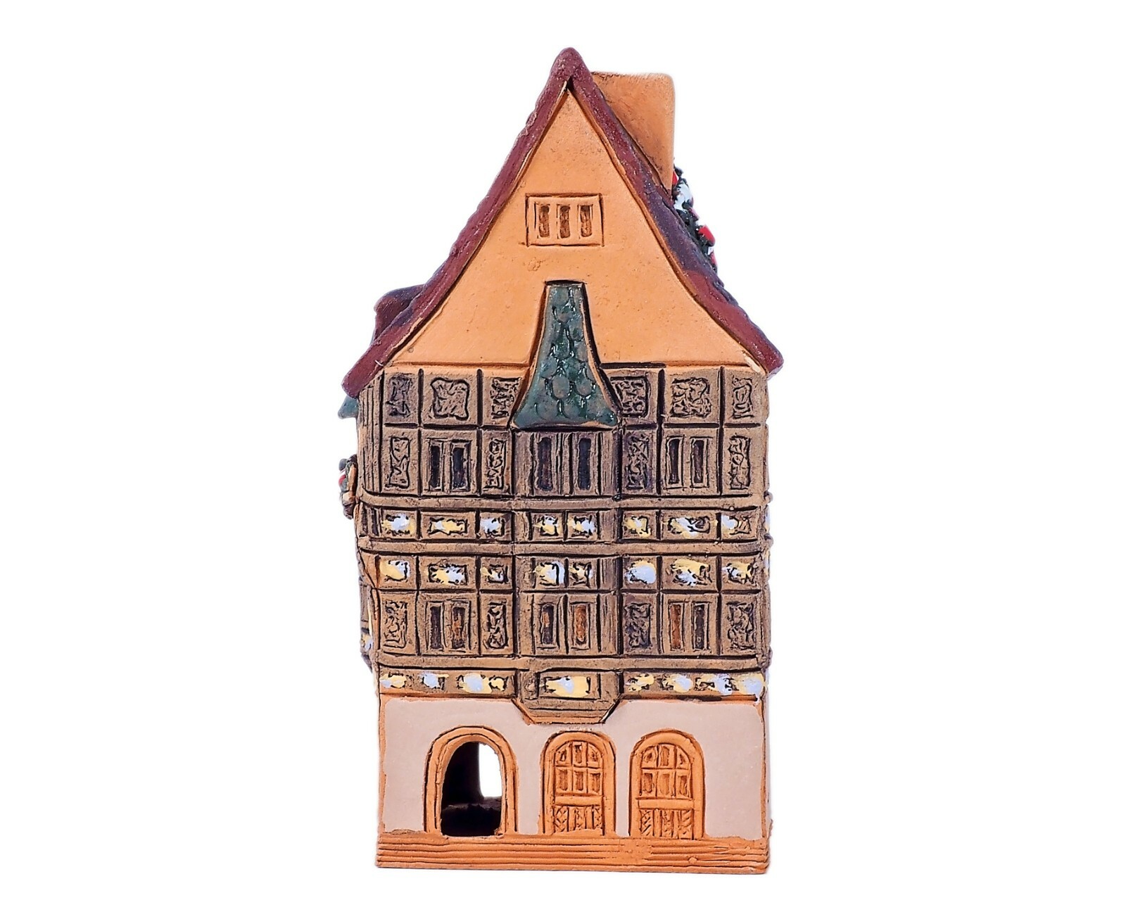 Ceramic Cone Incense Holder Pfister House in Colmar 10 cm © Midene