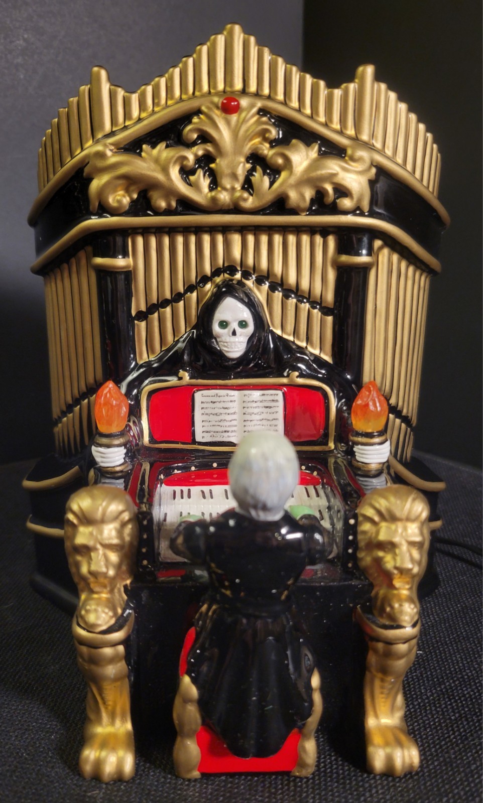 Dept 56 Village Halloween PHANTOM OF THE ORGAN Motion & Music Work Adapter Inc