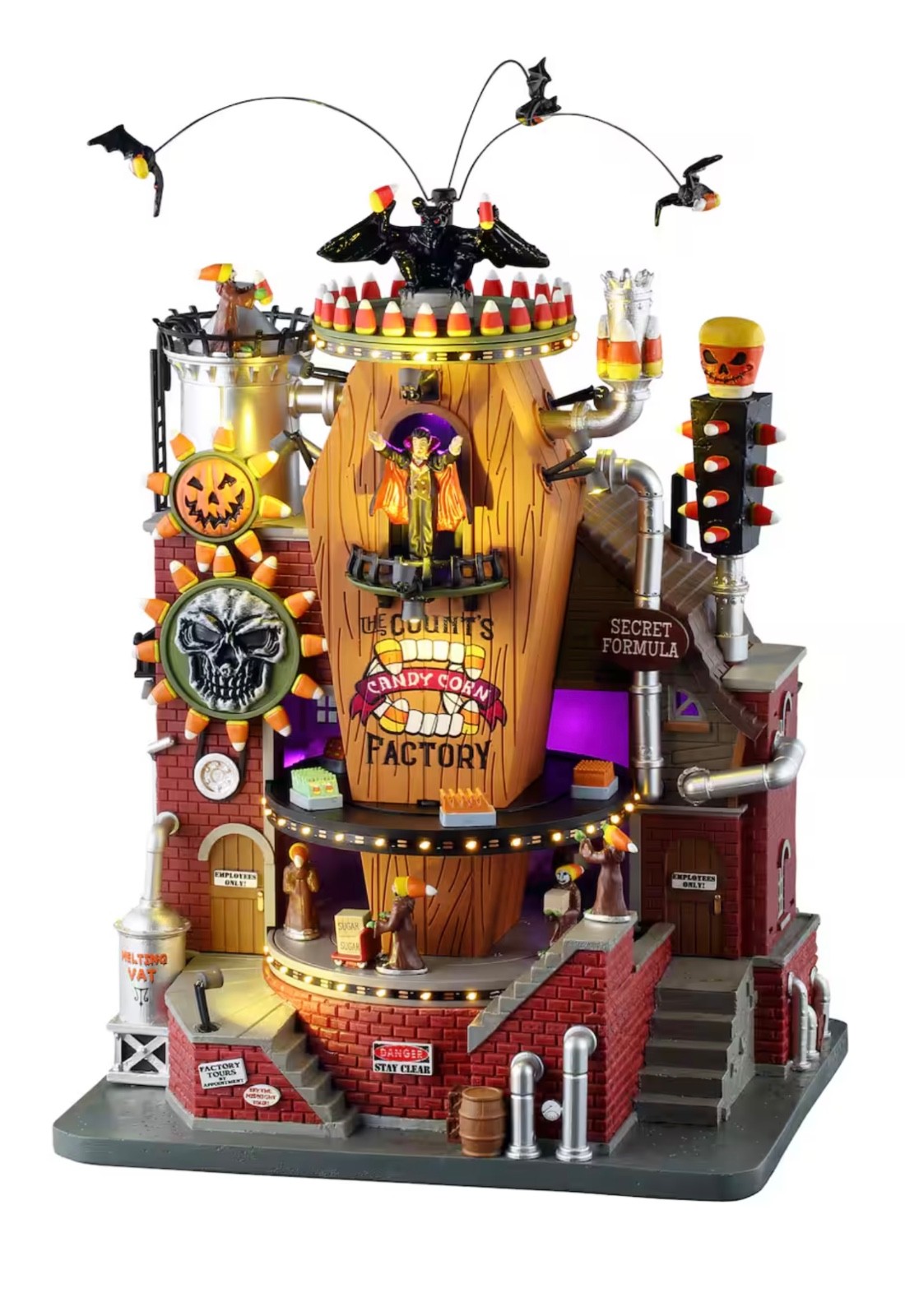 Lemax Spooky Town – THE COUNT’S CANDY CORN FACTORY – #55299 NEW