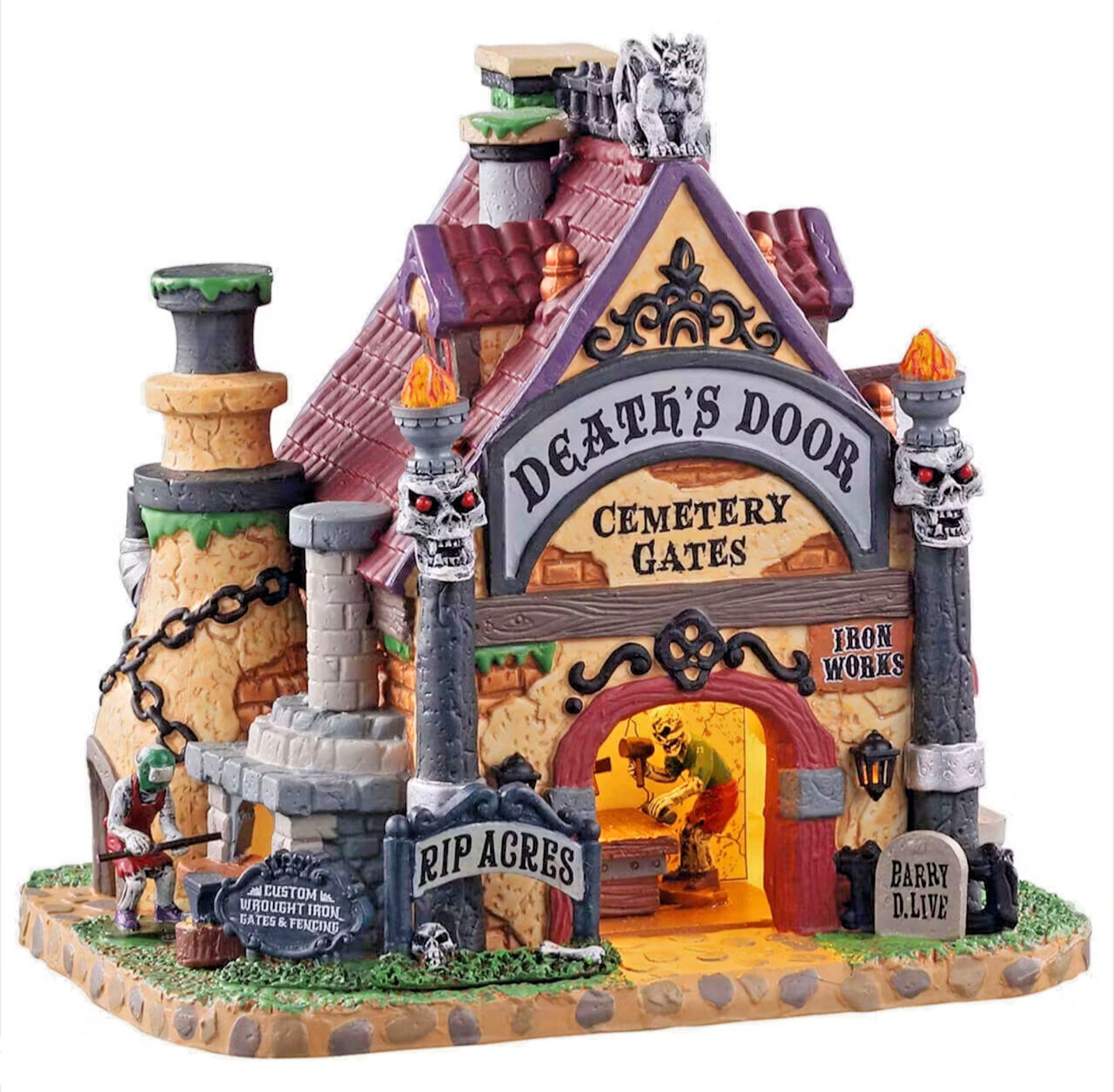 Lemax Spooky Town – DEATH’S DOOR CEMETERY GATES 05614 – NEW