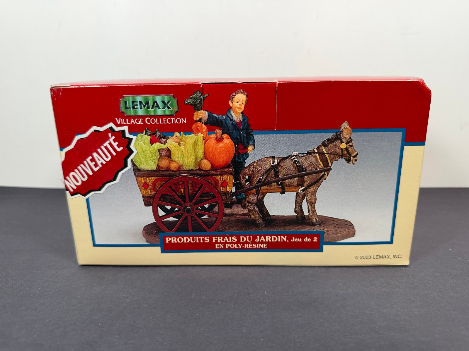 Lemax FRESH GARDEN GOODS Poly-Resin Christmas Figure Set 2003 33405A
