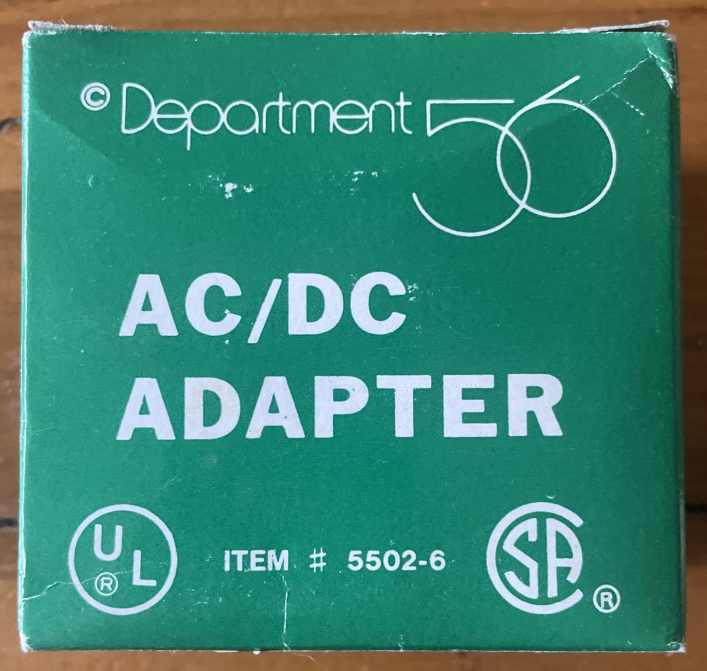 Department 56 AC/DC Adapter General Village 55026 AC DC Village Accessory 5502-6