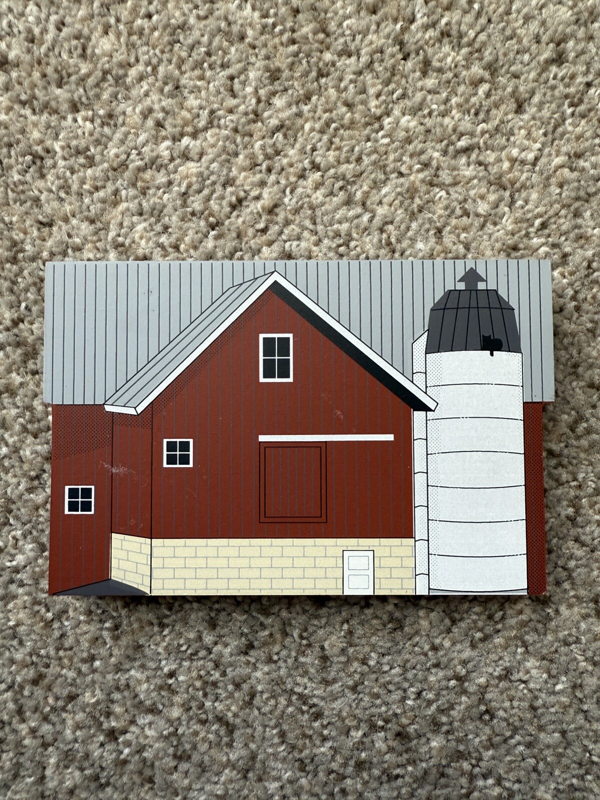VTG The Cats Meow Village “Miller Barn” Amish Life Series Wooden Shelf Sitter
