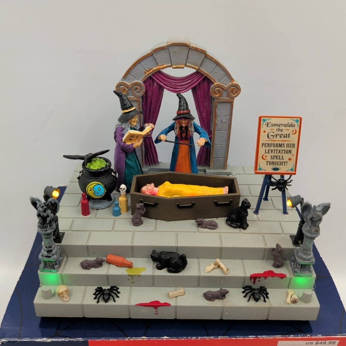 Lemax Spooky Town Esmeralda the Great Table Accent Halloween Multicolor Indoor