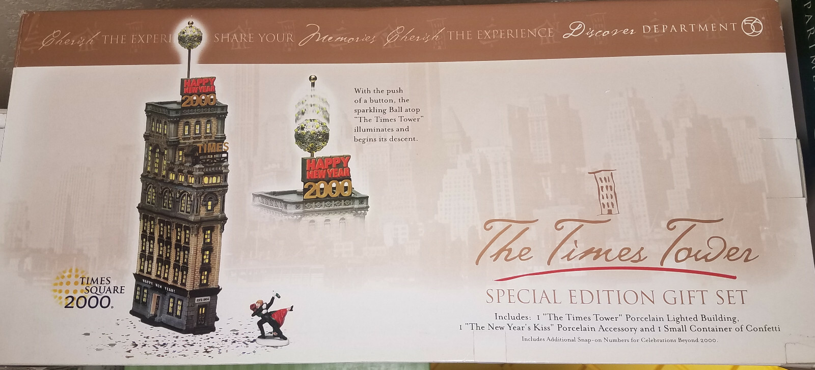 DEPT 56 -The Times Tower 2000 New York Special Edition Building NIB