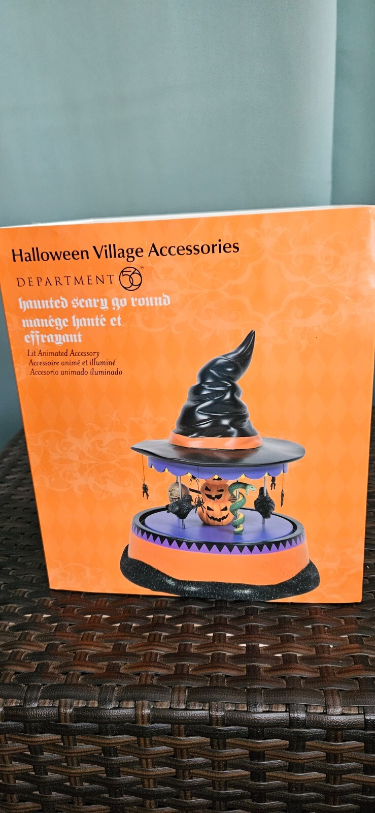 Department 56 Halloween Village Haunted Scary Go Round BRAND NEW SEALED box