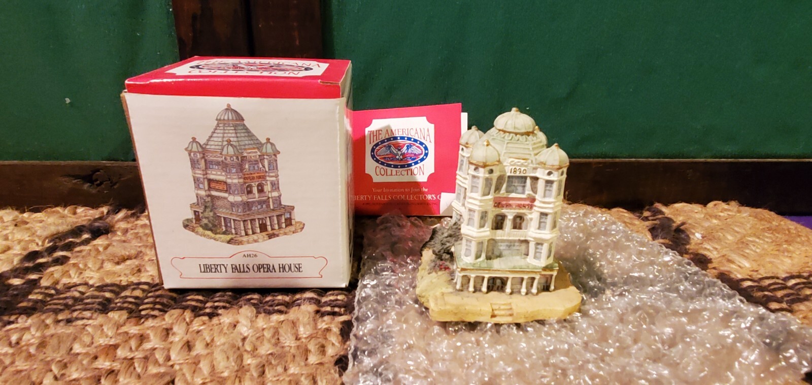 1993 Miniature Village Liberty Falls Opera House Collection AH26 Liberty EUC