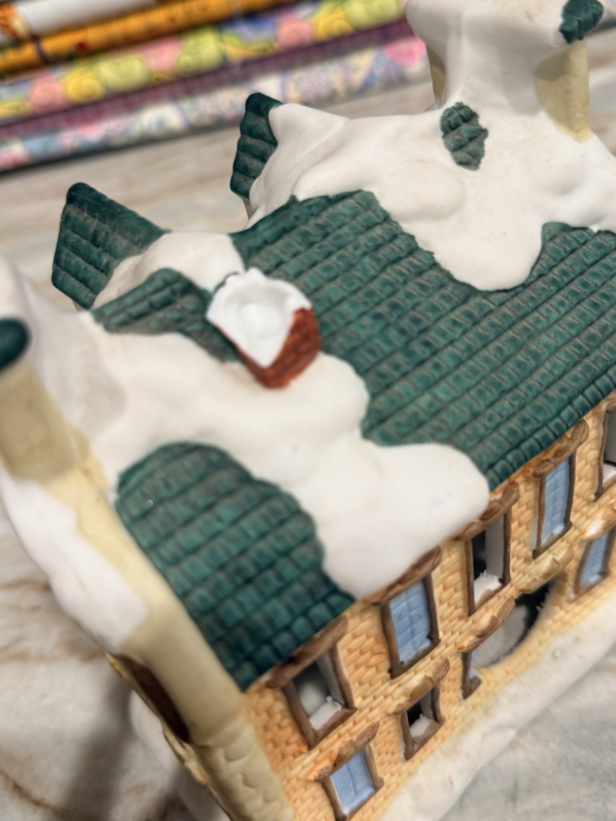 Ceramic Christmas Village House