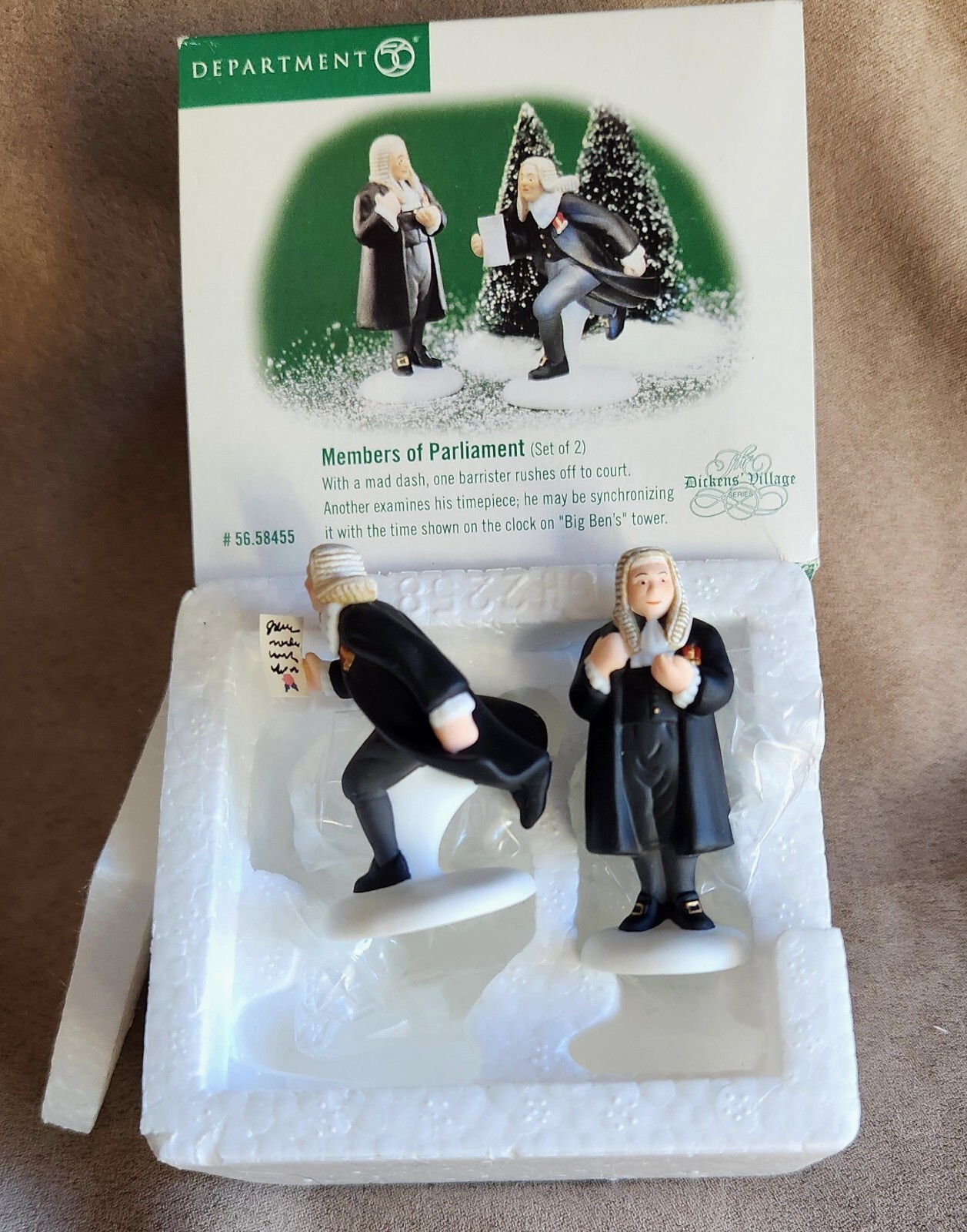 Members Of Parliament #58455 Department 56 Dickens Village -BUYER GUARANTEE