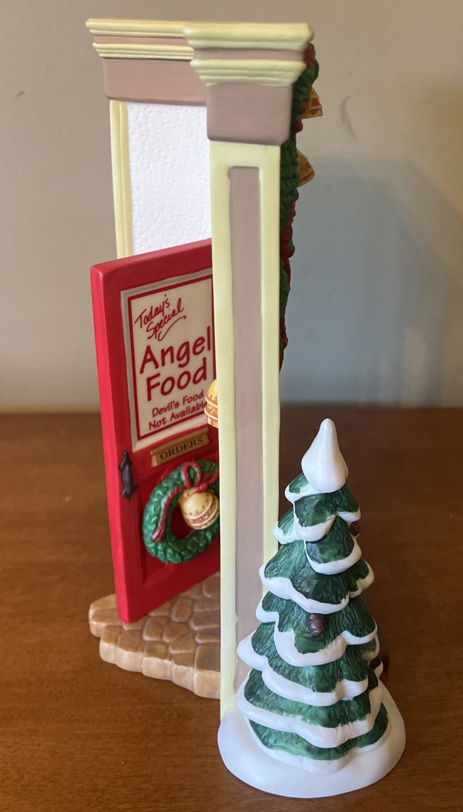 Dept 56 Merry Makers Heavenly Bakery Decorated Front Door 1990s 7” X 5” X 3”