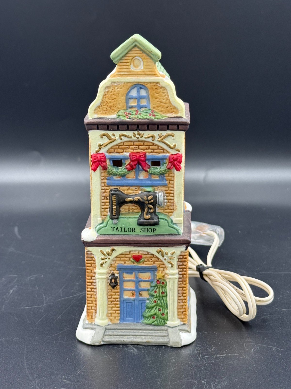 Vintage “Tailor Shop” Lighted Porcelain House – The Lakeside Collection