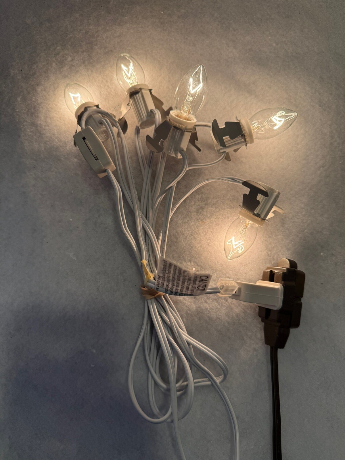 5 Socket Light Cord Set Dept 56 Lemax Christmas Village Sets On/Off Switch C7