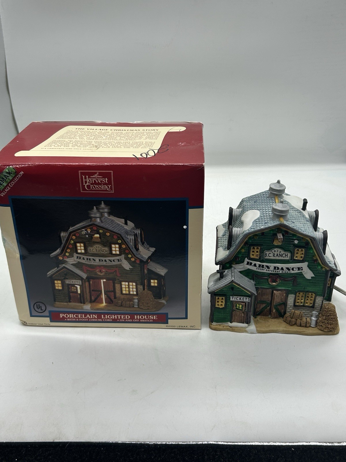 2000 Lemax Ranch Barn Dance Harvest Crossing Building | 05489 | Retired 2004