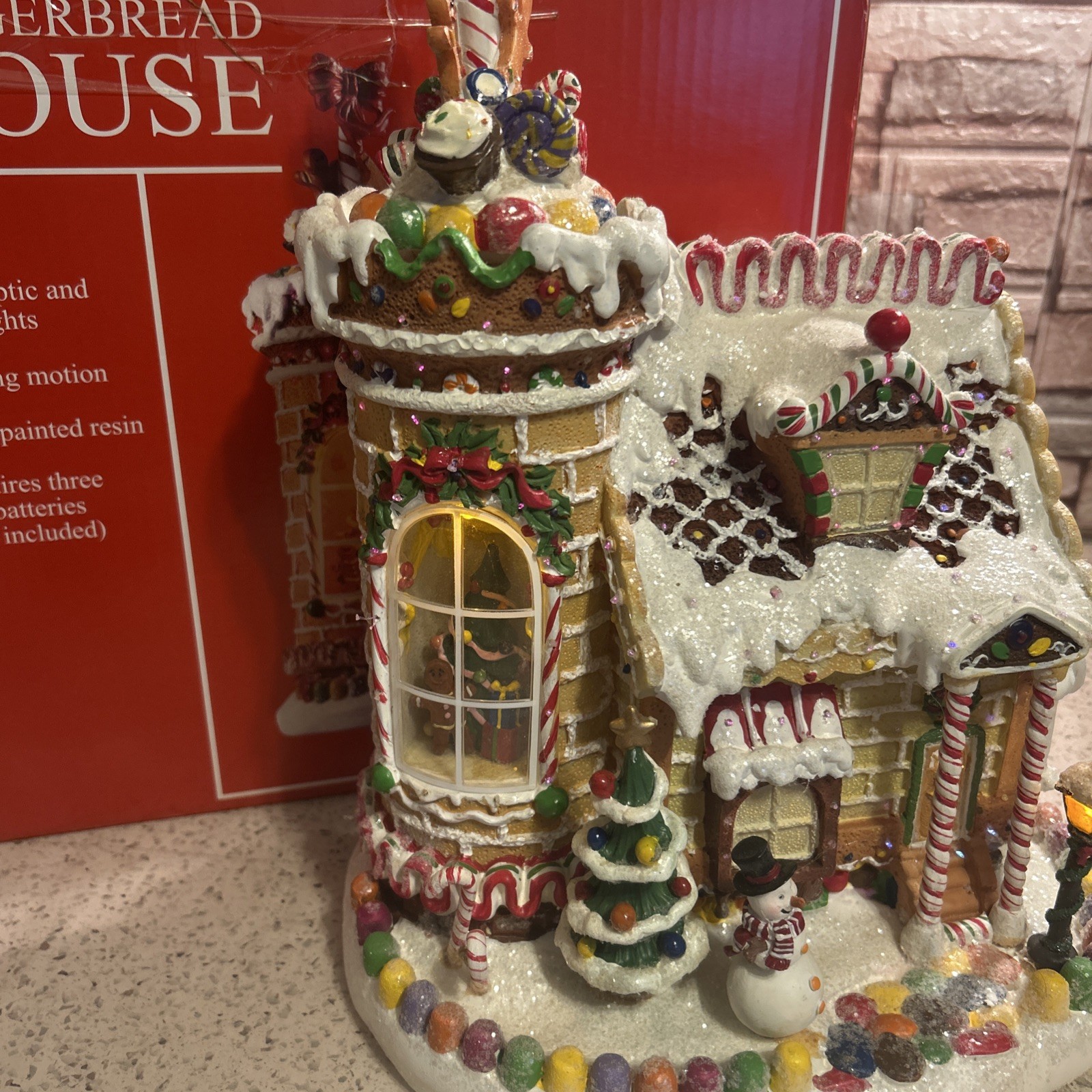 Fiber Optic Gingerbread House 2006 Sam’s Club Christmas Holiday Collection