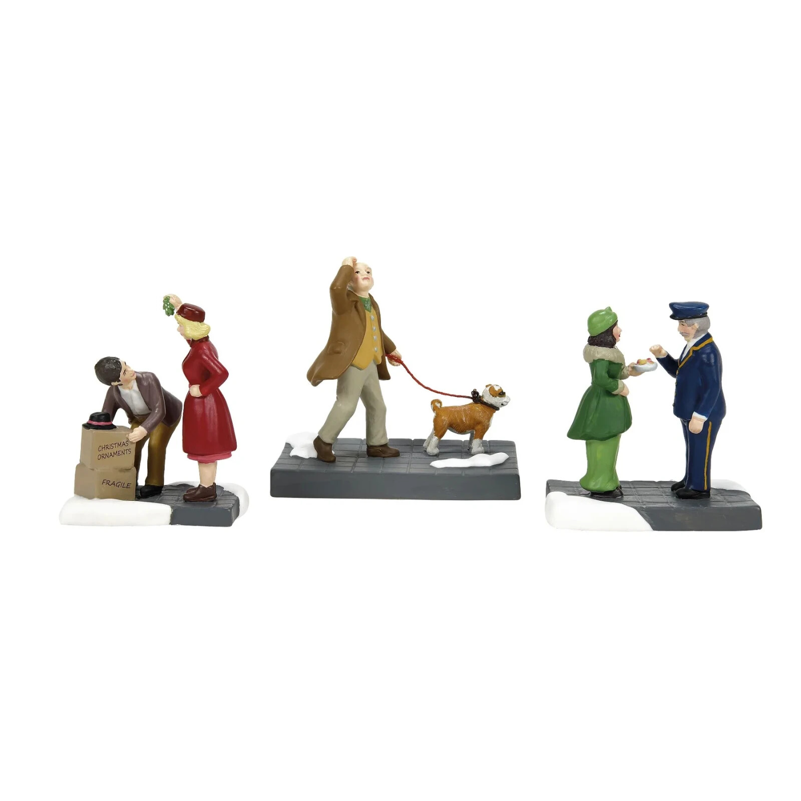 Dept 56 FRIENDS AND NEIGHBORS SET/3 Christmas In The City Village 6013401 NEW