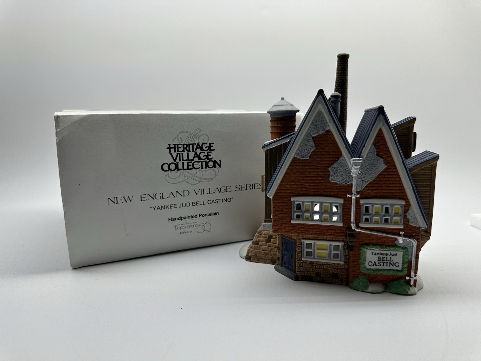 Department 56 New England Village “Yankee Jud Bell Casting” #5643-0 TESTED