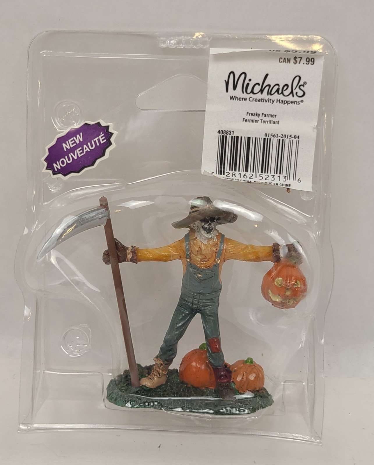 Lemax Spooky Town Freaky Farmer Figurine 52313 Scarecrow Halloween Figure 2015