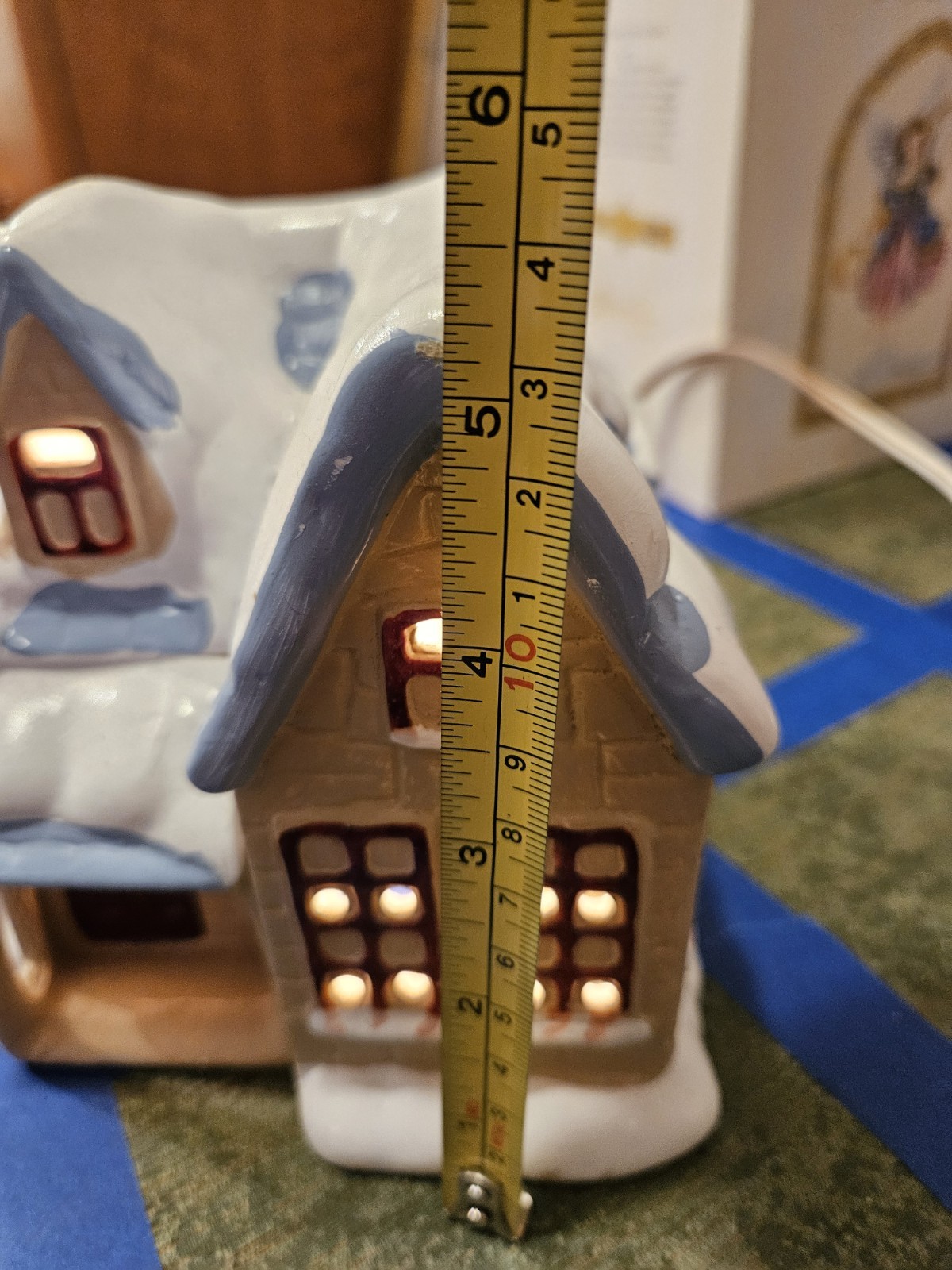 Christmas Around The World House Of Lloyd Country Cottage 1987 Lighted VTG 54566