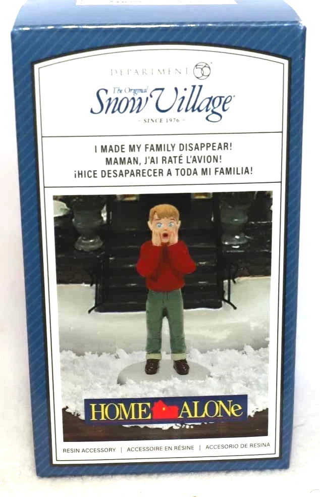 DEPT 56 HOME ALONE KEVIN – I MADE MY FAMILY DISAPPEAR! SNOW VILLAGE CHRISTMAS