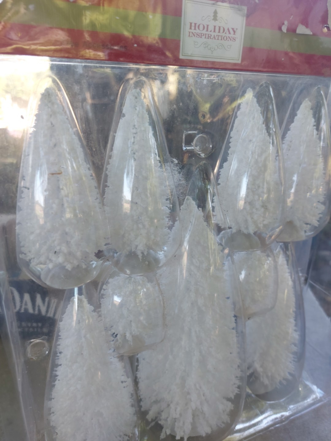 HOLIDAY INSPIRATIONS Christmas Village Snow Trees 9 Pk