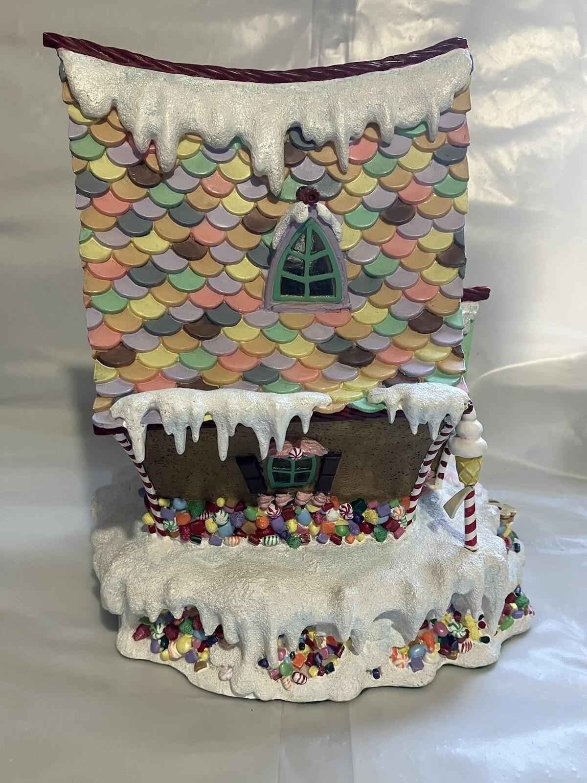 Danbury Mint Village Collection Gingerbread Home Sweet Home Lighted House READ