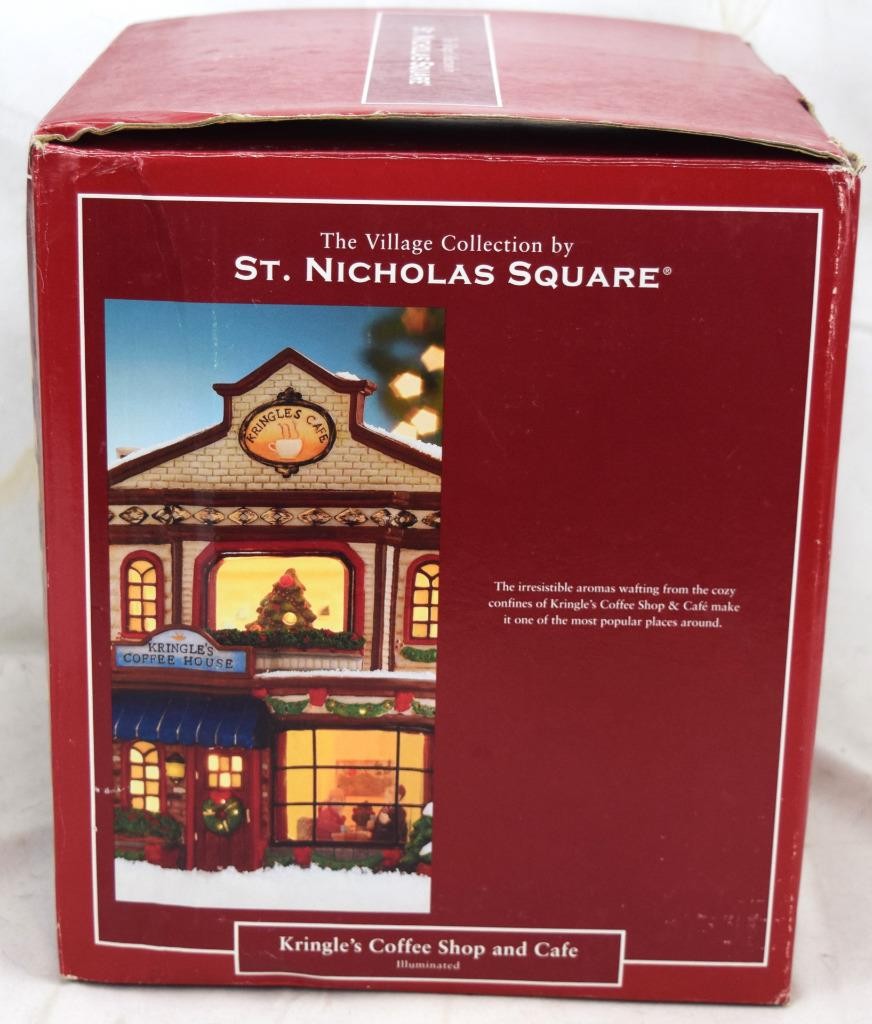 2005 Village Collection St. Nicholas Square Kringle’s Coffee Shop And Cafe NIB