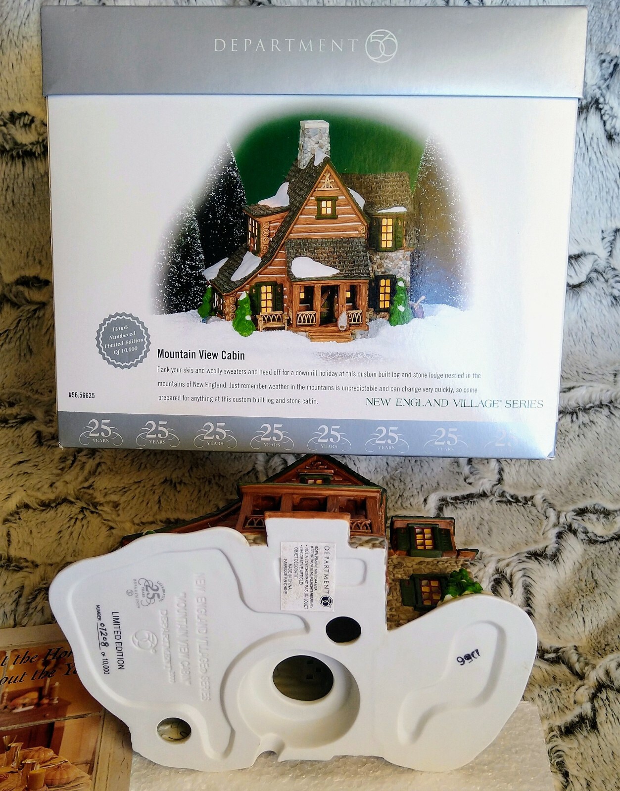 Mountain View Cabin LE10K #56625 New England Department 56 – BUYER GUARANTEE