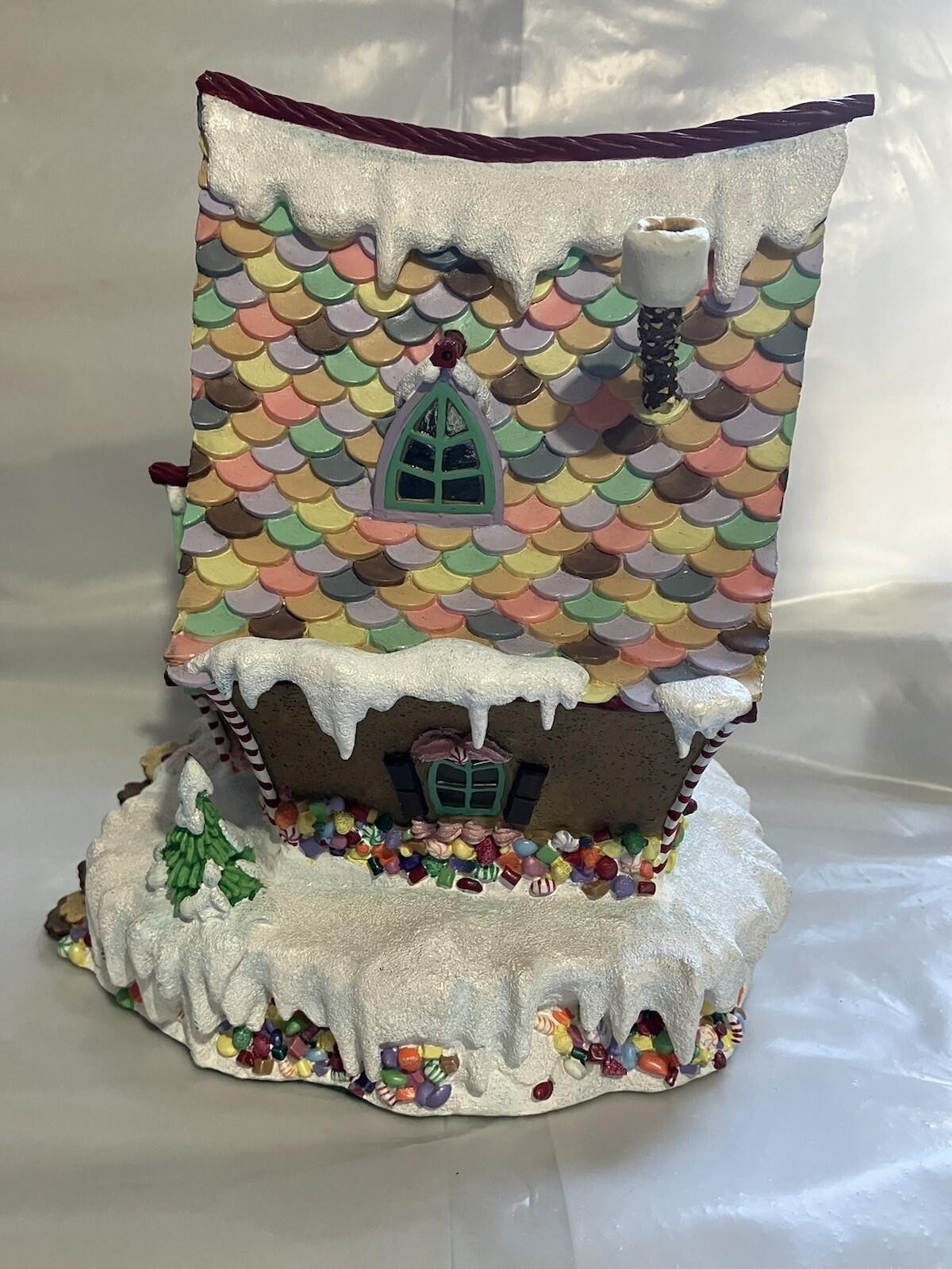Danbury Mint Village Collection Gingerbread Home Sweet Home Lighted House READ