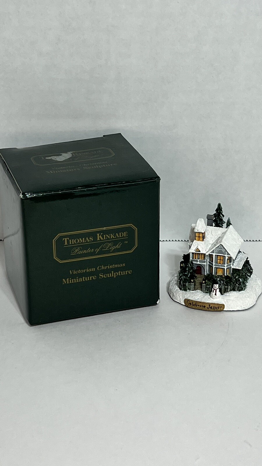 🔥 THOMAS KINKADE 2000 Painter Of Light Victorian Christmas Miniature Sculpture
