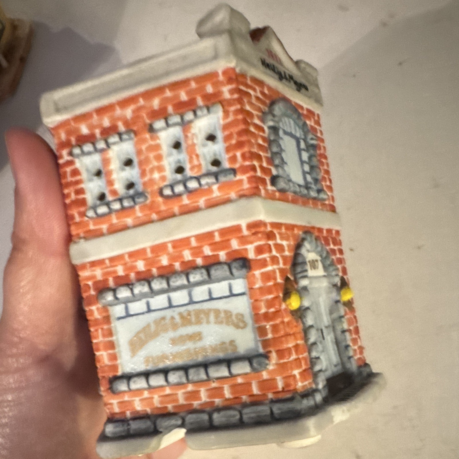 American Landmarks Collection 1992-94Painted Ceramic Christmas Village Buildings