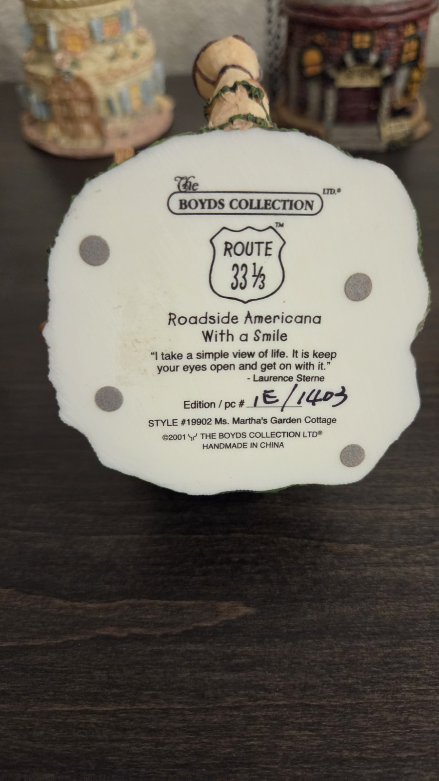 Vintage Boyds Collection Rt 33 1/3 Limited Edition Village Set Of 9 1E 2001-2003