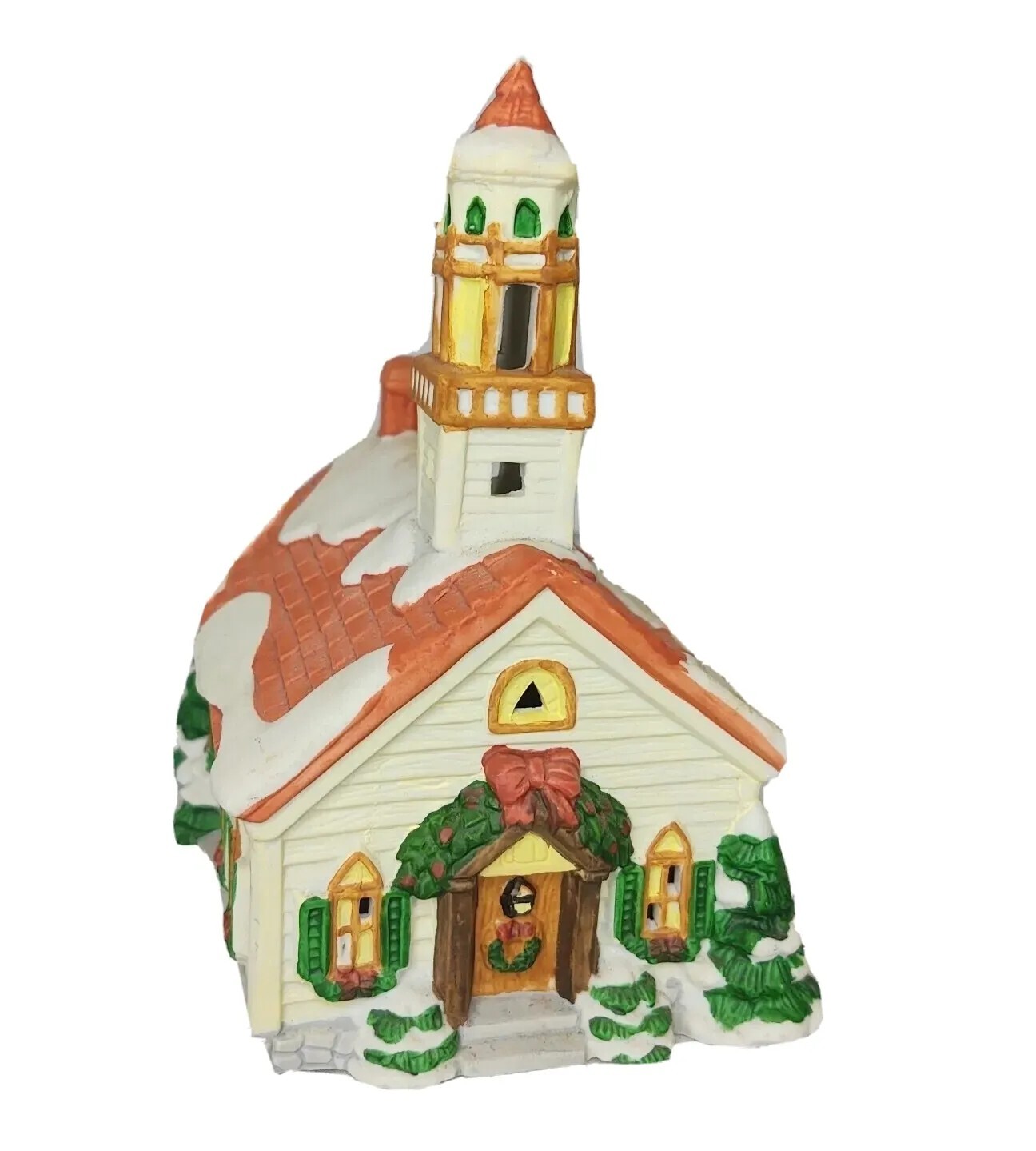 1996 Noma Christmas Village Church holiday home decor ceramic lighted house