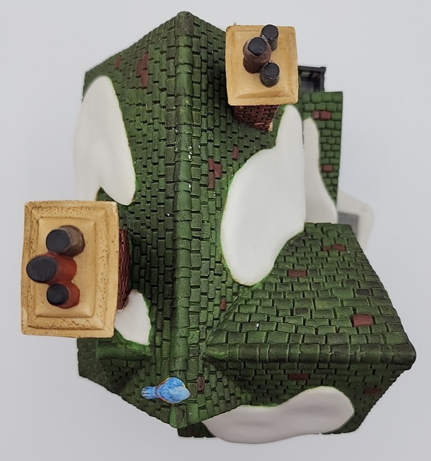 Dept 56 Wingham Lane Parrot Seller Light Cages Sign Orig Box & Foam READ BLUE
