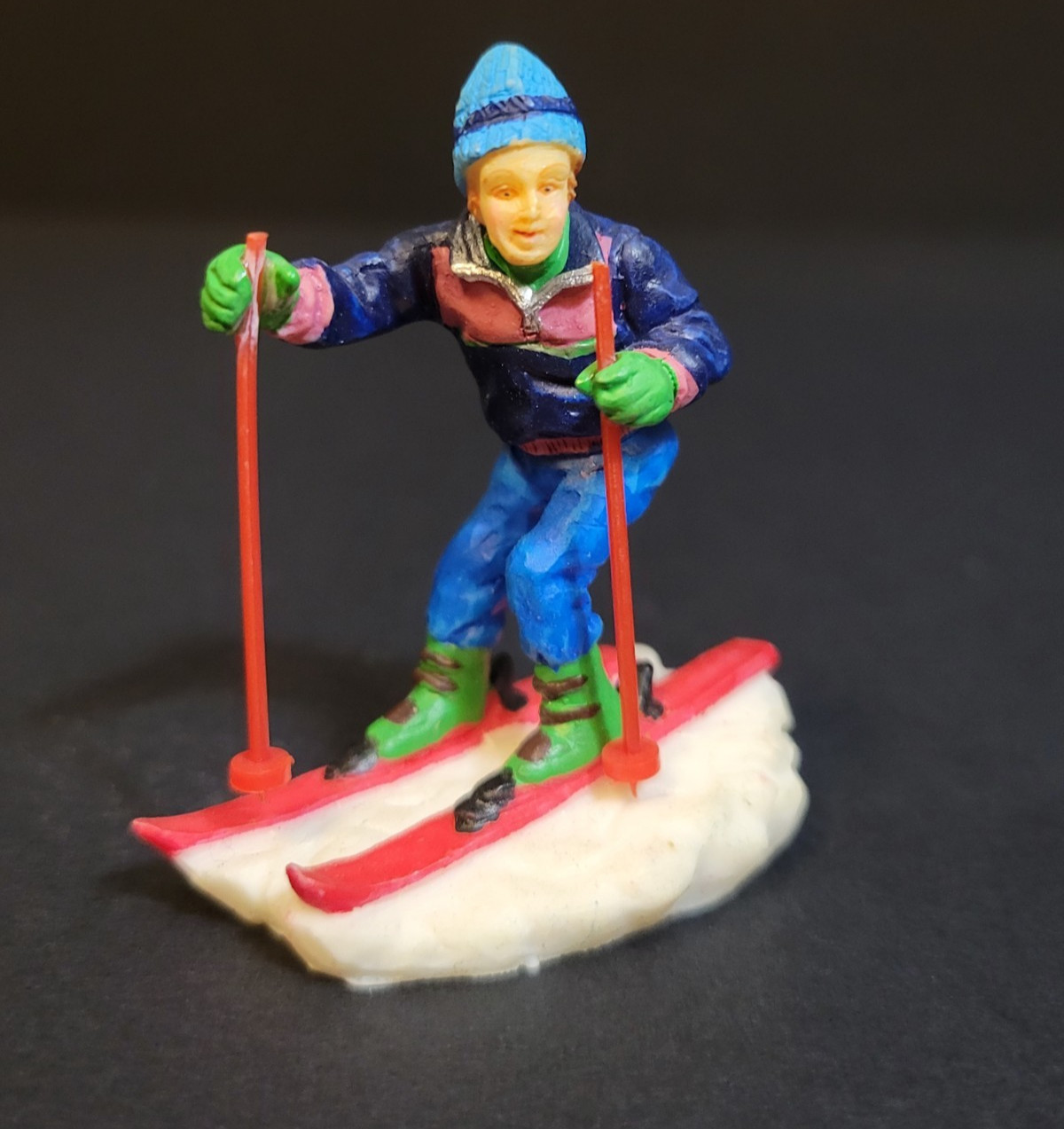 Lemax Christmas Village Town Giant Slalom 62164 Downhill Snow Skiing Ski Skier