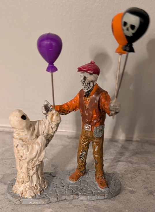 Retired 2010 Lemax Spooky Town Booloon Seller
