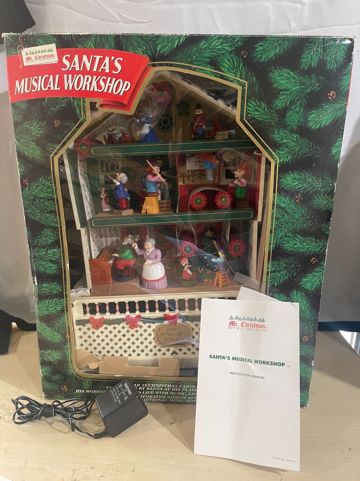 Vintage Mr. Christmas Santa’s Musical Workshop RARE Musical Lights & Movement