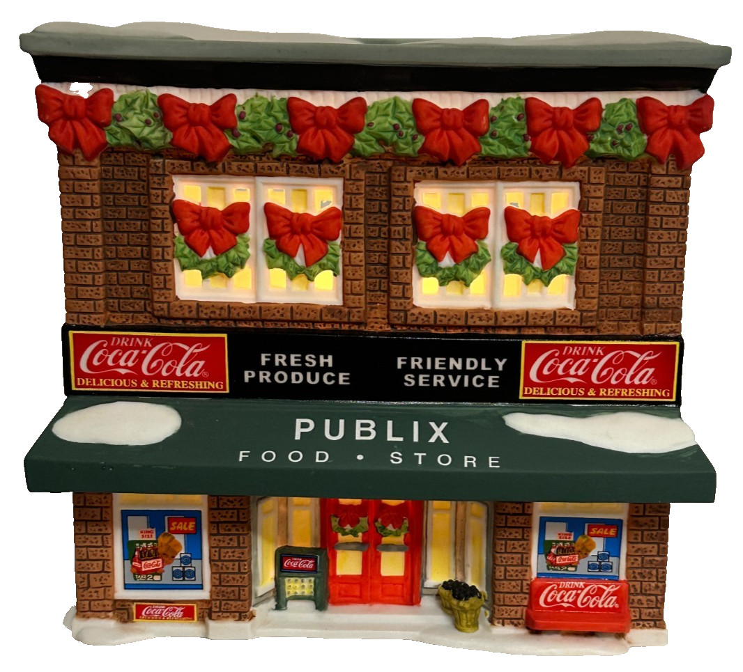 Coke Town Square Collection Publix Food Store circa 1930 Lighted Building 2000