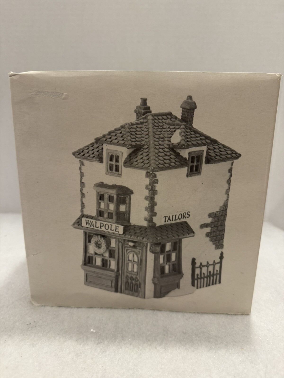 1988 Department 56 Walpole Tailors Dickens Village Shop 5926-9 Box, NO Light
