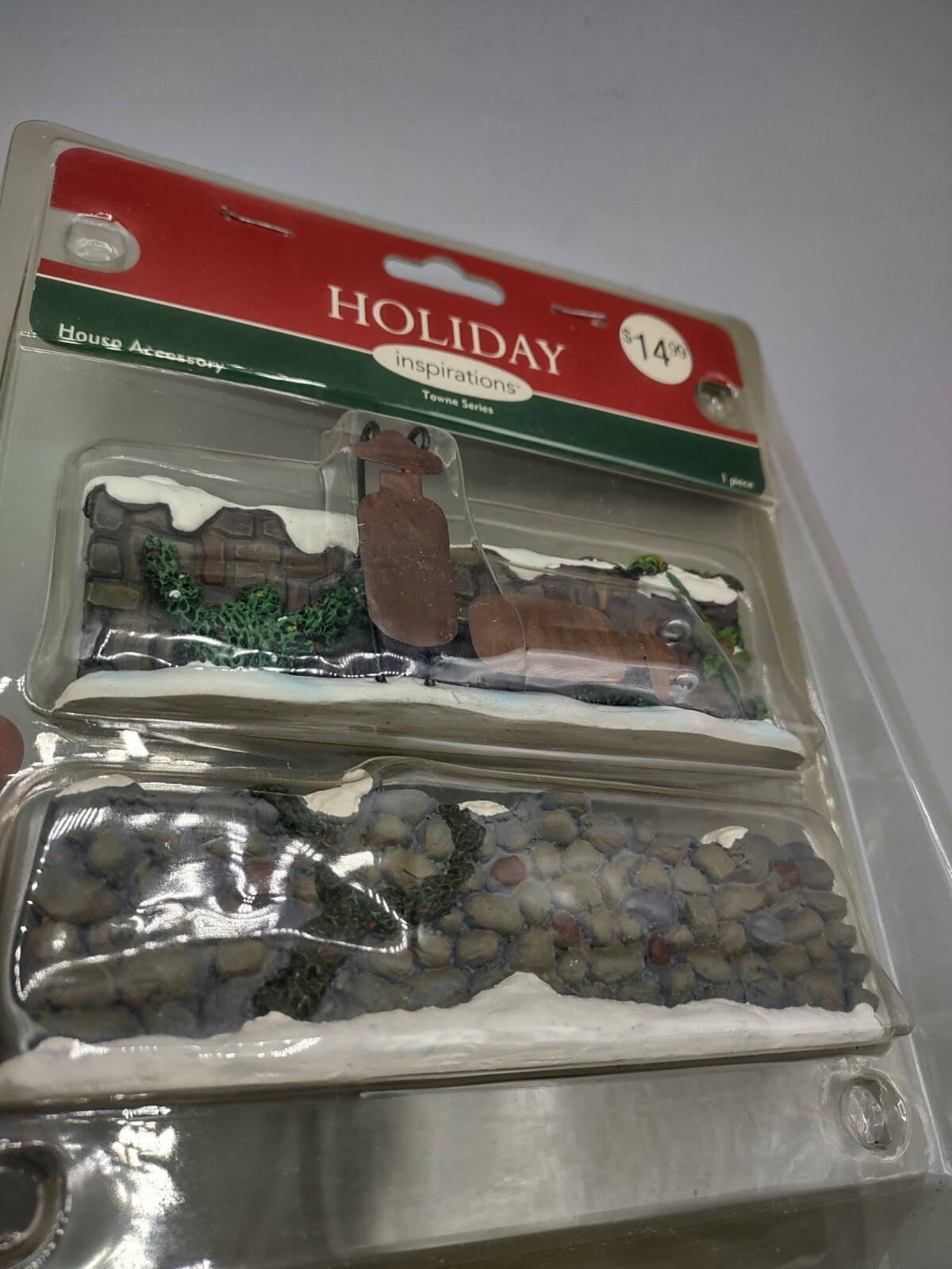 Village Christmas Holiday Inspirations Towne Series House Accesory Fence & Sleds