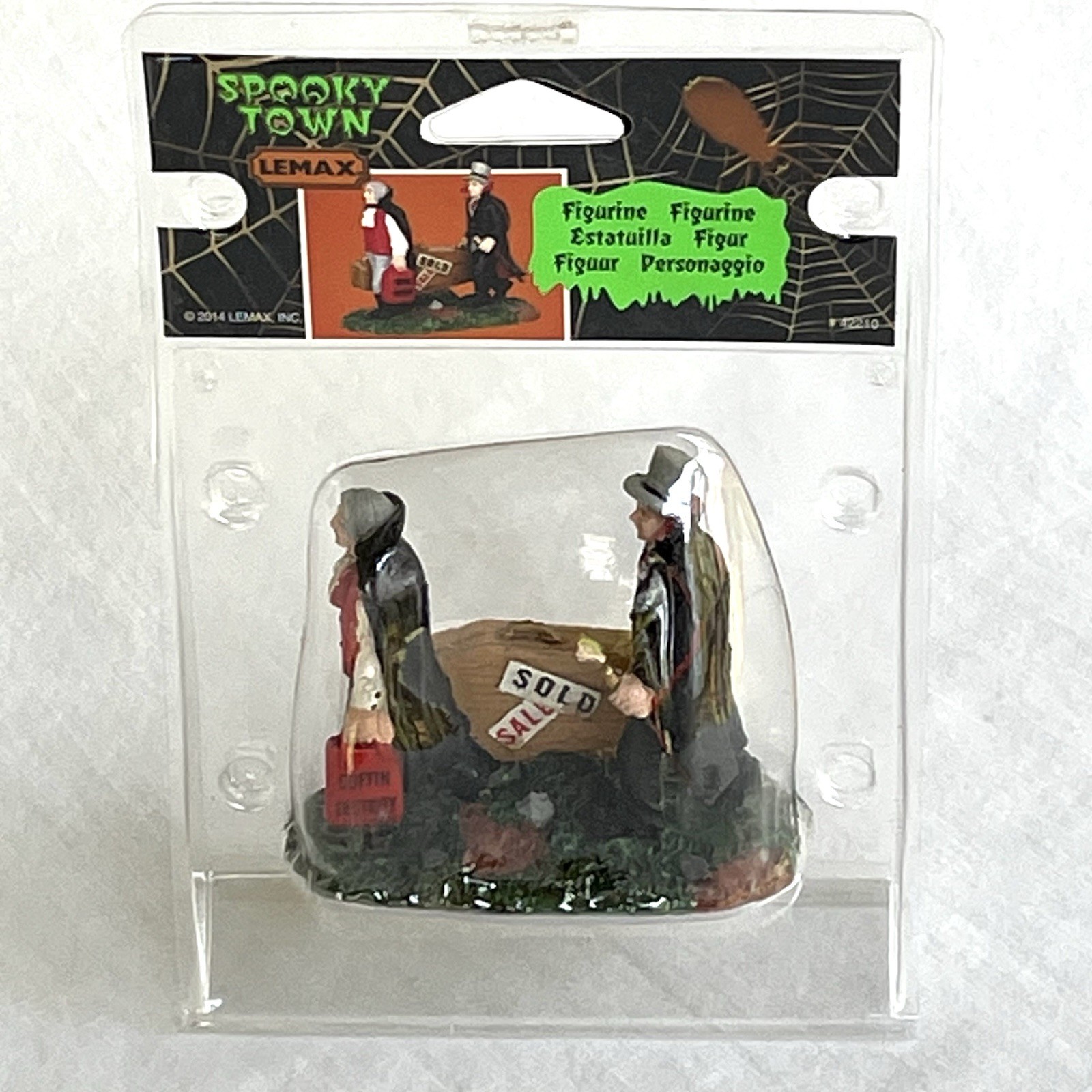 Lemax 42210 NEW COFFINS Spooky Town Figurine Retired Halloween Decor Figure I